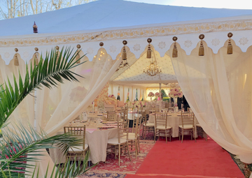 tent rental and table rental for wedding