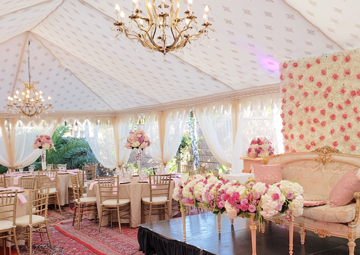 victorial style wedding tent rental